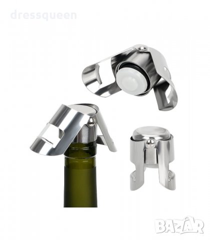 2910 Метална запушалка за шампанизирани вина, снимка 1 - Аксесоари за кухня - 34265848