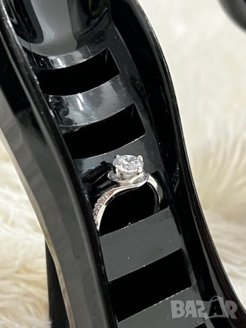 Сребърен пръстен с камъни от цирконии, снимка 3 - Пръстени - 44278382