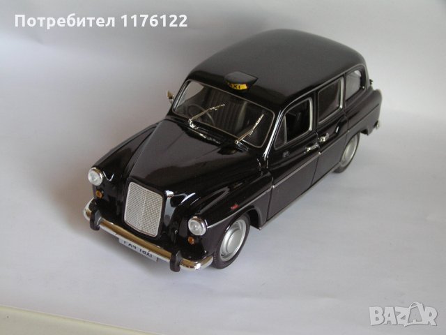 1/24 Welly Austin FX4 London Taxi Cab Лондонско Такси, снимка 3 - Коли, камиони, мотори, писти - 35841223