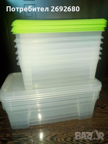 Нови големи прозрачни кутии за съхранение 48L и комплекти от 3бр. или от 6бр., снимка 9 - Други стоки за дома - 50753354