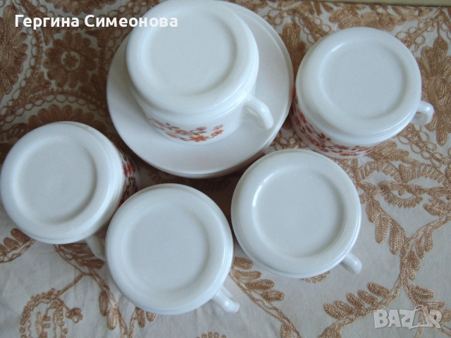 Чаши френски аркопал, снимка 4 - Чаши - 52867389