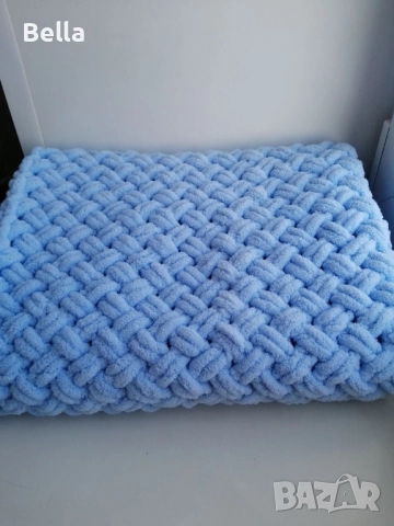 Ръчно плетени бебешки одеалца, снимка 3 - Спално бельо и завивки - 52541965