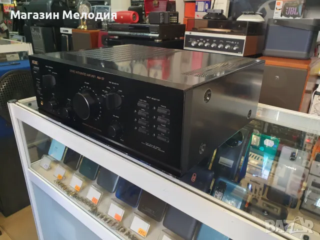 Усилвател AKAI AM-37 Две по 90 вата на 4 ома. В отлично техническо и визуално състояние., снимка 7 - Ресийвъри, усилватели, смесителни пултове - 48846631