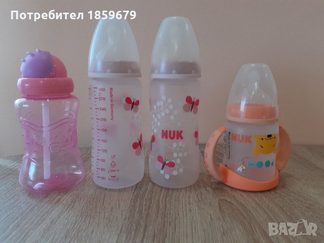 Бебешки шишета NUK, снимка 1 - Прибори, съдове, шишета и биберони - 34089058
