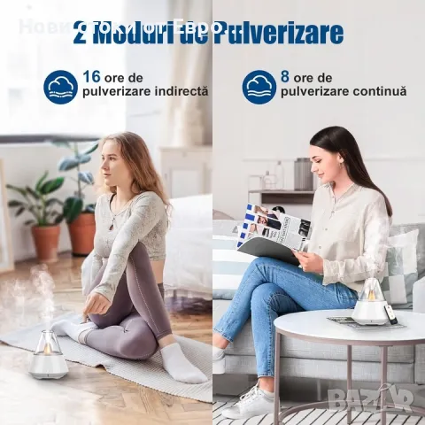 Овлажнител за въздух,BYONDSELF,с ароматерапев дифузер, дистанц управление,светлина,2 режима, снимка 3 - Овлажнители и пречистватели за въздух - 49222459