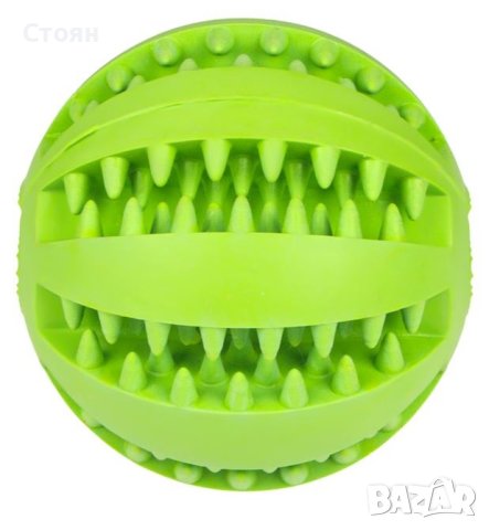 Играчка за куче Топка лакомство зелено 7,5 см, снимка 2 - За кучета - 42351899