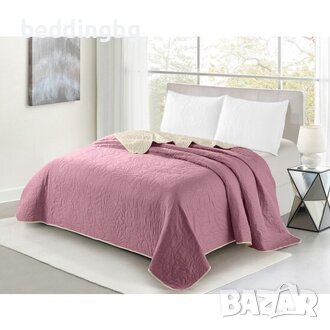 Шалте за легло,  Диван пепел от рози и екрю , снимка 1