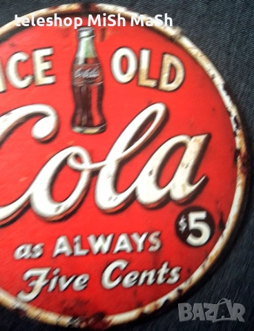 Винтидж дървена табела Кока Кола Coca Cola, снимка 4 - Антикварни и старинни предмети - 53779853