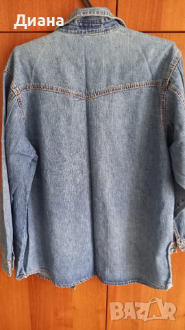 Дънкова дамска риза, снимка 2 - Ризи - 44575516