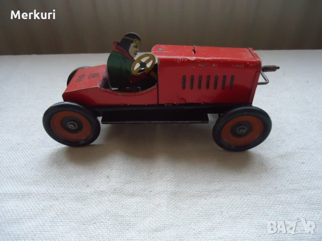 Стара много рядка ламаринена количка Hess Mobil 1050 JLH, снимка 5 - Колекции - 34637311