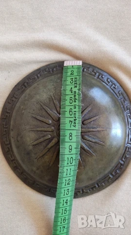 Мини бронзов щит, снимка 4 - Колекции - 50815404