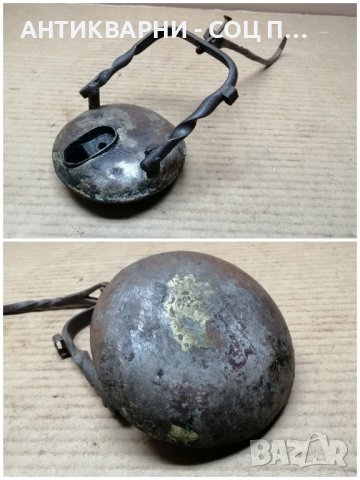 Стара Кована Миньорска Лампа. , снимка 6 - Антикварни и старинни предмети - 44354598