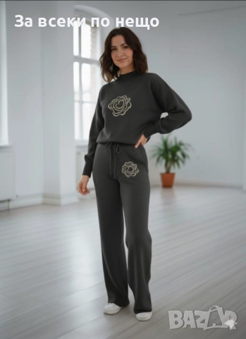 Дамски Комплект Плетиво - Налични Различни Цветове Код S212, снимка 2 - Комплекти - 52419328