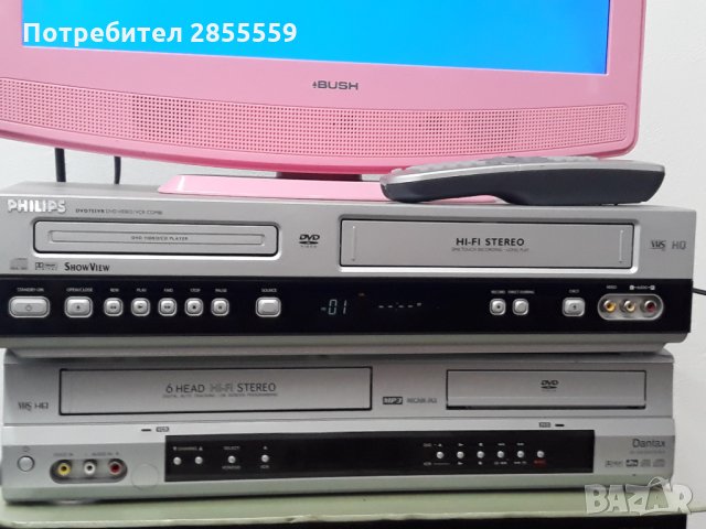 PHILIPS DVD и VHS комбо