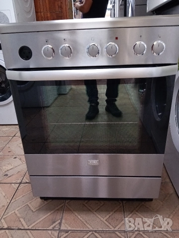 Иноксова свободно стояща печка с керамичен плот VOSS Electrolux с две години гаранция!, снимка 4 - Печки, фурни - 52544147