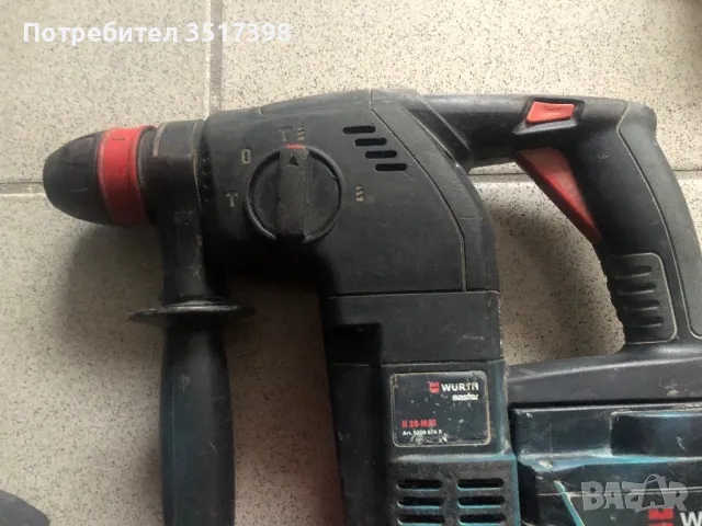Перфоратор Wurth 28V, снимка 3 - Перфоратори - 48456147
