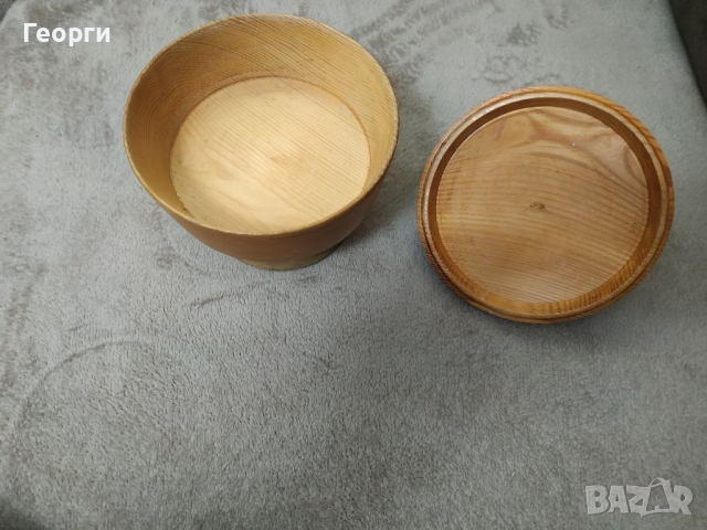 Дървена купа с капак, снимка 3 - Декорация за дома - 36163982