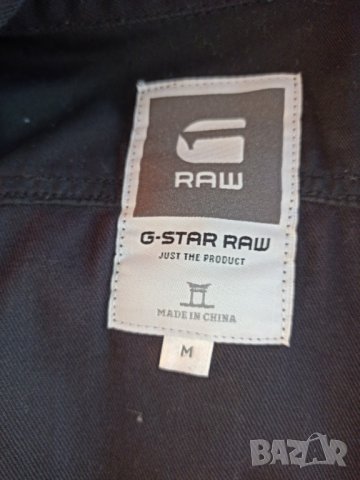 Черна риза G Star M, снимка 3 - Ризи - 39476024