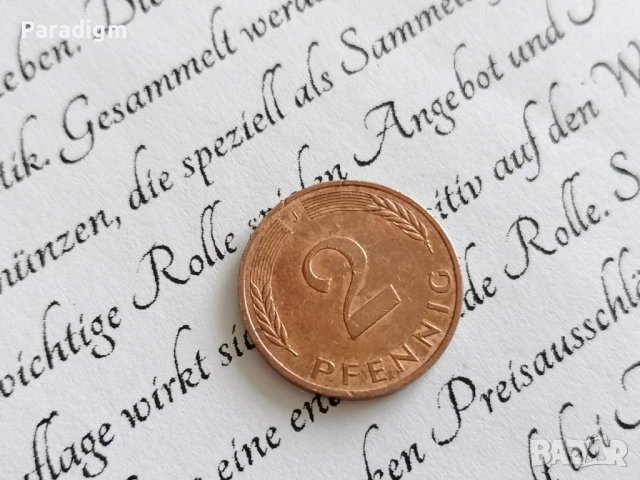 Монета - Германия - 2 пфенига | 1988г.; серия J