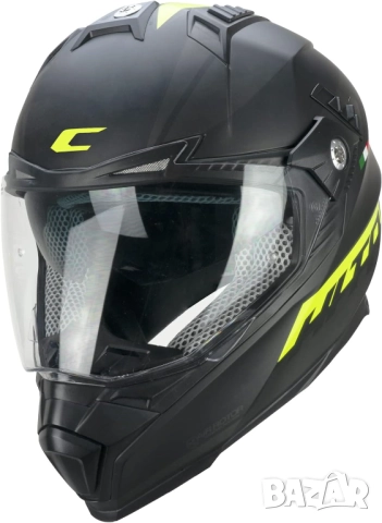 Ендуро Мото Каска - CGM 666S TWIN HITRACK, Черна, Размер M, с 2 Визьора, ECE-R 22.06!, снимка 2 - Други - 52124264