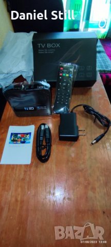 НОВ Приемник за безплатна телевизия H20 Smart Android TV Box Android 10.0 2GB 16GB 4K , снимка 3 - Приемници и антени - 41849039