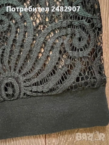 Ефектна дамска блуза - дантела, снимка 9 - Блузи с дълъг ръкав и пуловери - 53691239