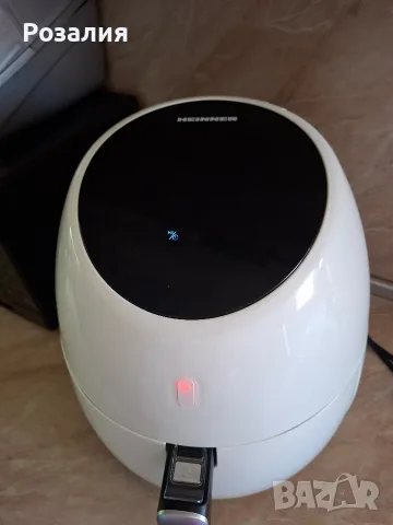 Фритюрник с горещ въздух Heinner Airfryer SnowDrop HAF-B2000WH, 2000W, 5.0 л, Цифров контрол, Термос