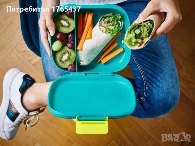 Компактна стилна ЕКО кутия за обяд с разделения Tupperware , снимка 7 - Кутии за храна - 41931429