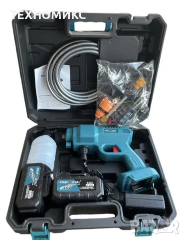 Мобилна Акумулаторна Водоструйка KraftRoyal с 2 Батерии 36V 8Ah , снимка 5 - Други инструменти - 48024457