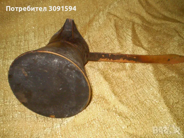 Винтидж  медно  джезве за турско кафе с дръжка    Ръчно изработено, снимка 3 - Други ценни предмети - 48801397