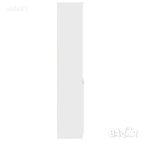 vidaXL Висок шкаф, бял, 70x35x180 см, инженерно дърво, снимка 7 - Бюфети - 56147037
