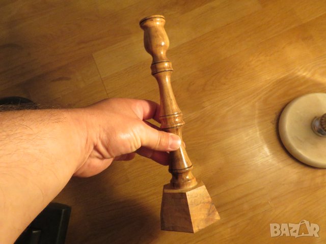 Свещник за ритуални свещи, свещник за църковни свещи, свещза да бди бог над теб и да те пази, църква, снимка 2 - Антикварни и старинни предмети - 41286951