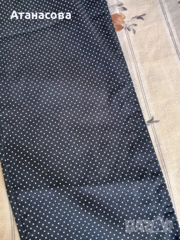 Дамски панталон - синьо с бели точки, снимка 2 - Панталони - 49998639