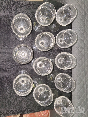 Комплект 12 чаши немски кристал WMF, снимка 11 - Антикварни и старинни предмети - 51937744