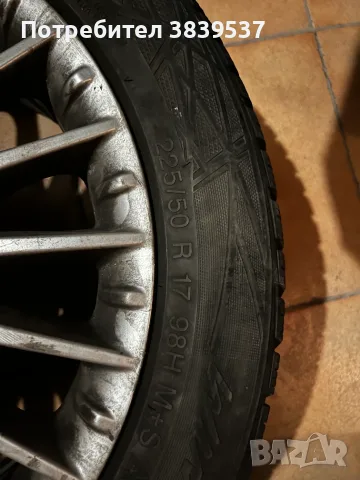 Оригинални джанти за Alfa Romeo 159 / Brera 17" 5x110 с гуми Vredestein 225/50/17, снимка 8 - Гуми и джанти - 55952352