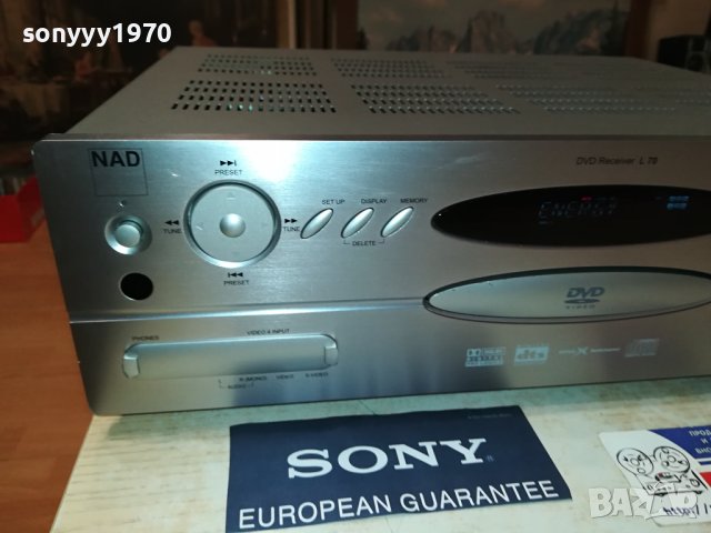 NAD L70 DVD RECEIVER-ВНОС SWISS 2107231300LNV, снимка 5 - Ресийвъри, усилватели, смесителни пултове - 41616935