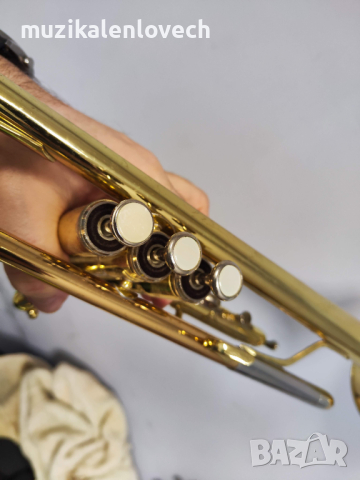 Jupiter B-Flat Trumpet JTR-410 with case - Б Тромпет с твърд куфар и мундщук - ОТЛИЧЕН, снимка 12 - Духови инструменти - 44555024