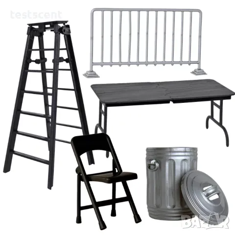 Аксесоари за кеч играчки стълби маси столове кофи чукове и др. WWE WWF Mattel Jakks table ladder, снимка 16 - Фигурки - 48476975