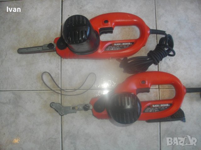 Black Decker KA293E-Английски Мини Лентов Шлайф-Ел.Пила-350 W-ОТЛИЧЕН-Шлайфане Труднодостъпни Места, снимка 2 - Други инструменти - 42444011