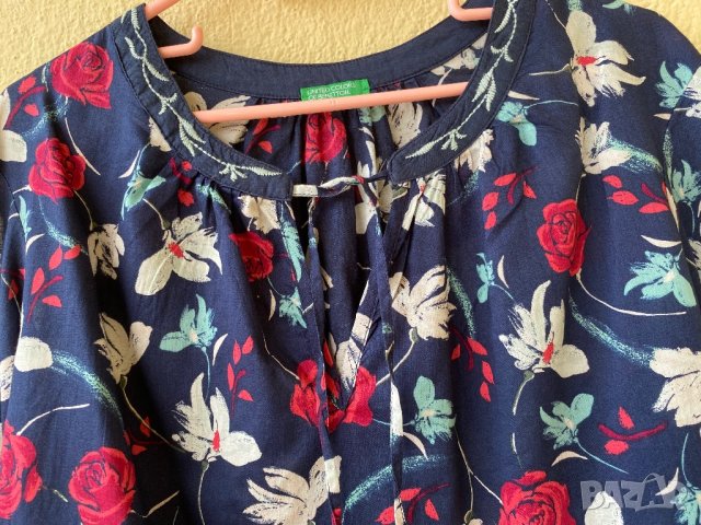 Свежа риза Benetton - L, снимка 7 - Ризи - 41119205