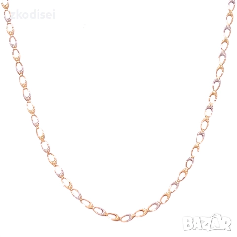 Златен синджир 2,81гр. 52,0см. 14кр. проба:585 модел:34330-1, снимка 2 - Колиета, медальони, синджири - 51755702