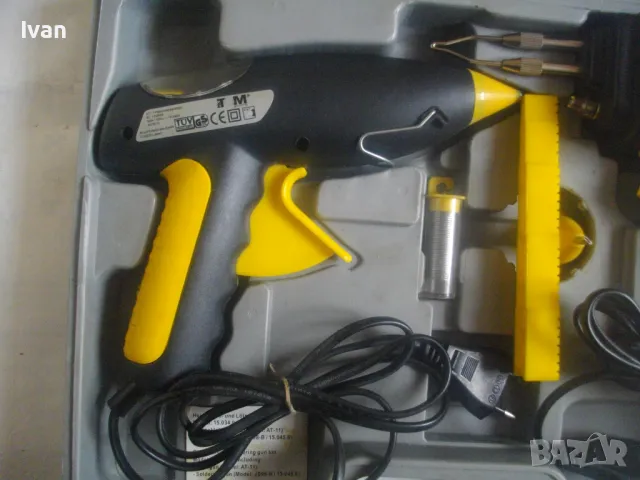 TCM 20 ЧАСТИ НОВ НЕМСКИ ОРИГИНАЛЕН КОМПЛЕКТ ИНСТРУМЕНТИ ЕЛ. ПОЯЛНИК ЛЕПАЧКА ПИСТОЛЕТ СИЛИКОН ВАКУУМ , снимка 10 - Поялници и запояване - 49296855