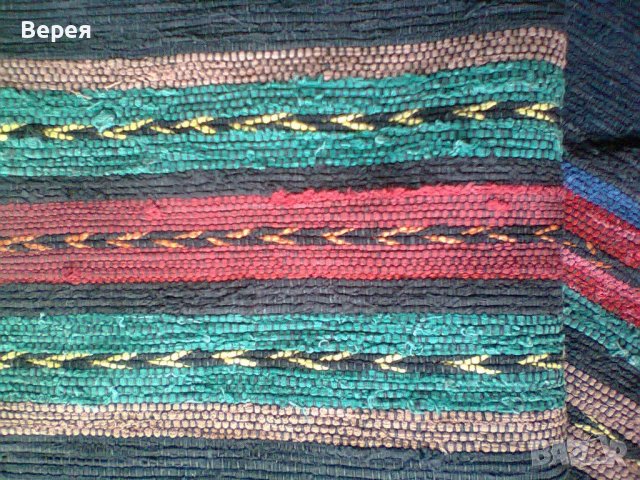 Домашно тъкана стара, памучна черга