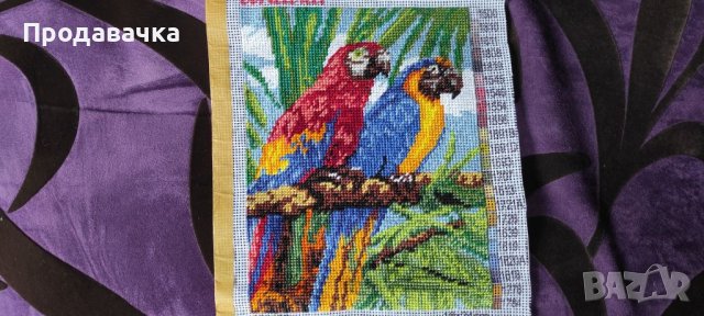 Гоблен "Красиви Папагали" , снимка 2 - Гоблени - 41084082