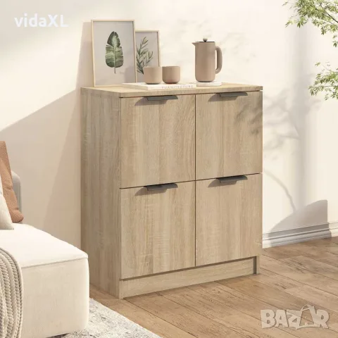 vidaXL Сайдборд, сонома дъб, 60x30x70 см, инженерно дърво, снимка 3 - Бюфети - 56148053