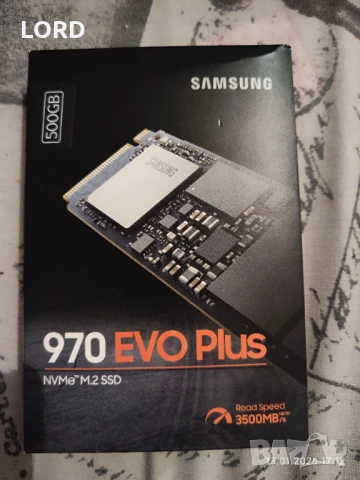 SSD 500GB Samsung 970 EVO Plus M.2 2280 PCIe 3.0 NVMe - Чисто нов!