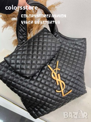 Луксозна Черна чанта Saint Laurent  код DS-F22, снимка 5 - Чанти - 42345260