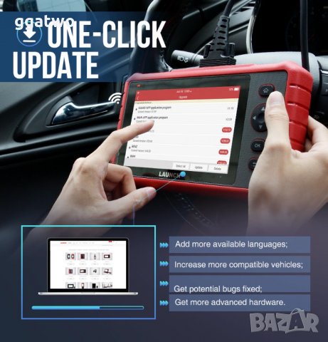 Автомобилна диагностика LAUNCH CRP909X, снимка 6 - Аксесоари и консумативи - 27745897