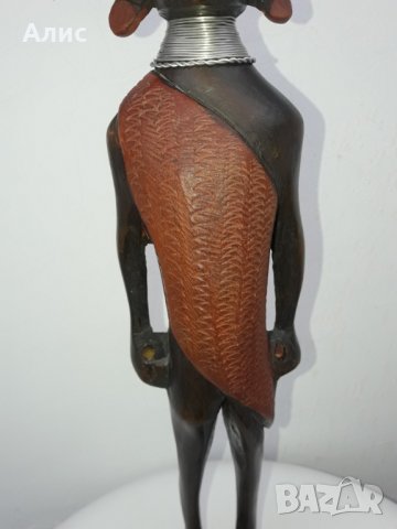 африканска дървена фигура,статуетка, снимка 11 - Статуетки - 38851654