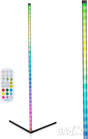 НОВА Grundig RGB LED Corner Lamp 140cm – Декоративна RGB подова лампа, снимка 8 - Лед осветление - 53784873